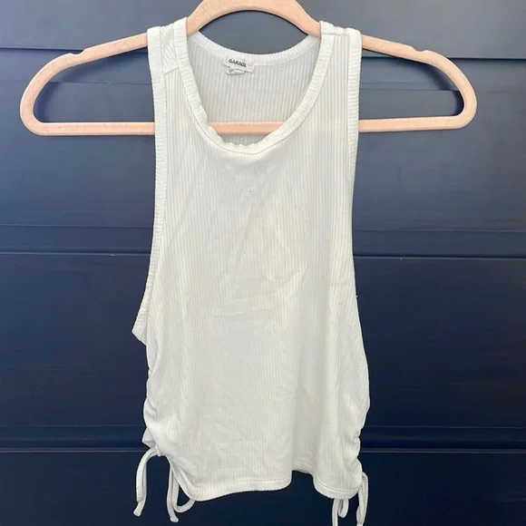 Garage White Tank top - Picture 1 of 3